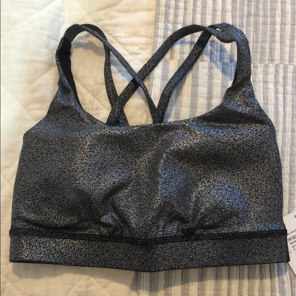 Energy bra NWT size 4 metallic print